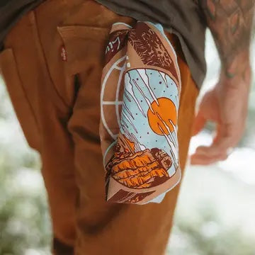 "Explore Everywhere" - Airstream X | Bandits Bandana | 100% Organic Cotton