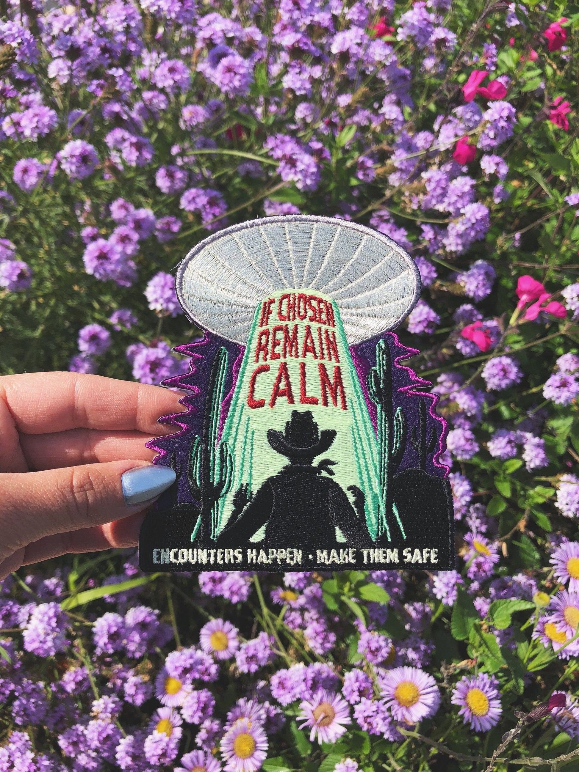 Alien Abduction Patch - Glow in the Dark | UFO Patch | Spaceship Patch | Aliens - Harold&Charles