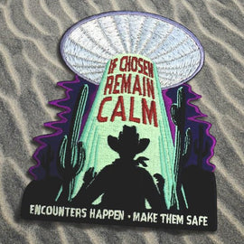 Alien Abduction Patch - Glow in the Dark | UFO Patch | Spaceship Patch | Aliens