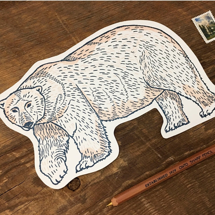 Polar Bear Postcard by Noteworthy Paper & Press - Harold&Charles