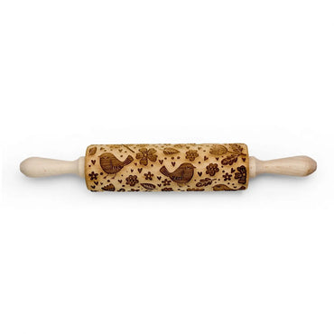 Springtime Birds Embossing Rolling Pin