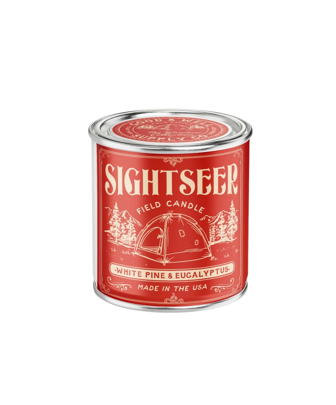 Sightseer Field Candle | White Pine & Eucalyptus Candle  | Good & Well Supply Co.