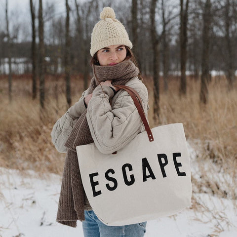 ESCAPE Canvas Tote Bag | Forestbound Bags