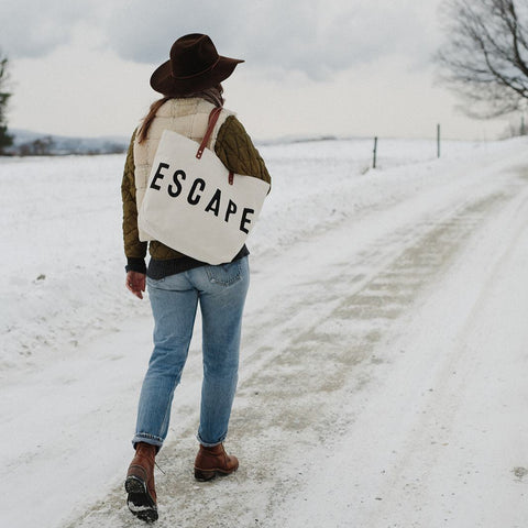 ESCAPE Canvas Tote Bag | Forestbound Bags