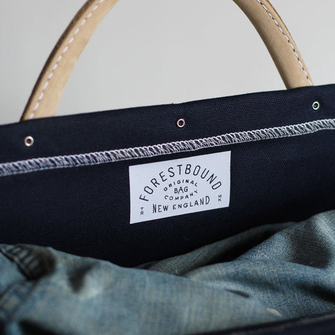 Forestbound ESCAPE Canvas Utility Bag Navy Blue With Shoulder Strap