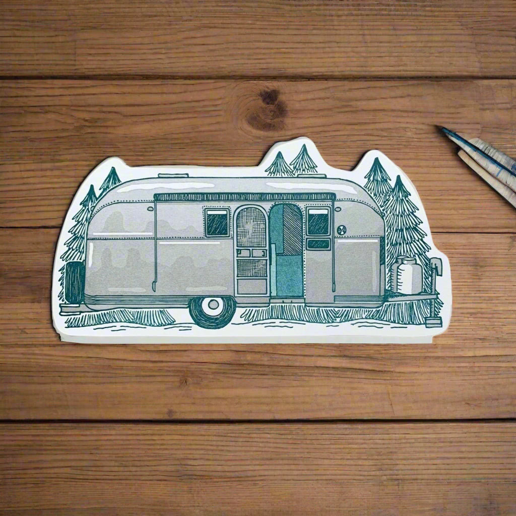 Silver Camper Postcard by Noteworthy Paper & Press - Harold&Charles