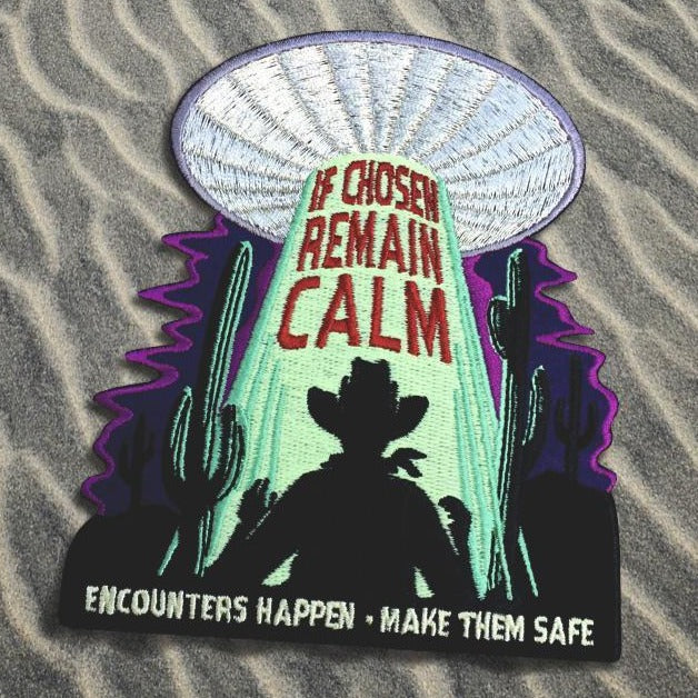 Alien Abduction Patch - Glow in the Dark | UFO Patch | Spaceship Patch | Aliens - Harold&Charles