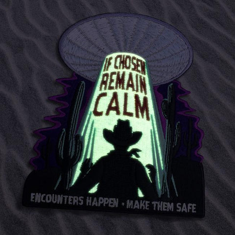 Alien Abduction Patch - Glow in the Dark | UFO Patch | Spaceship Patch | Aliens