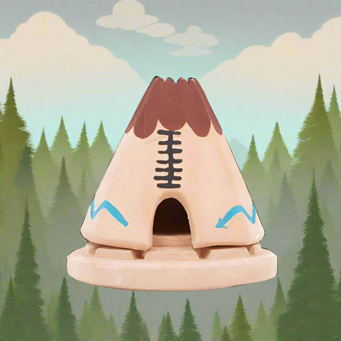Teepee Incense Cone Burner Incienso De Santa Fe